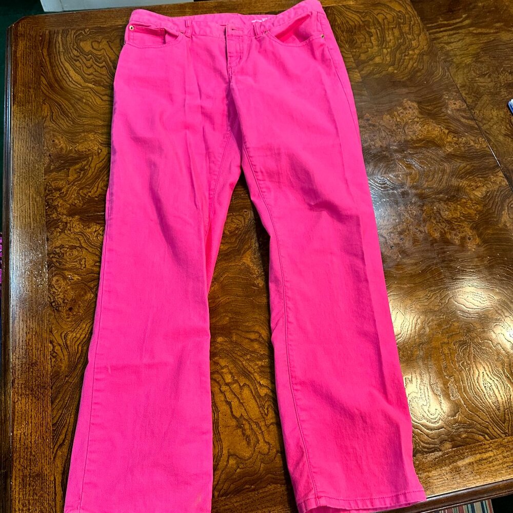 Lilly Pulitzer Pink Straight Leg Jeans